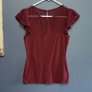 Express Maroon Top